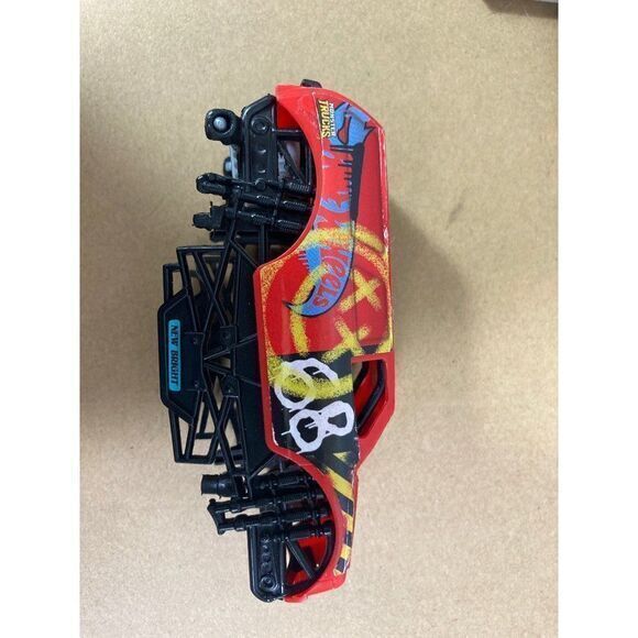 New Bright Monster Truck‎ Hot Wheels Covers Lot Kids Toy Trucks Ramp Blue Red - Picture 4 of 14